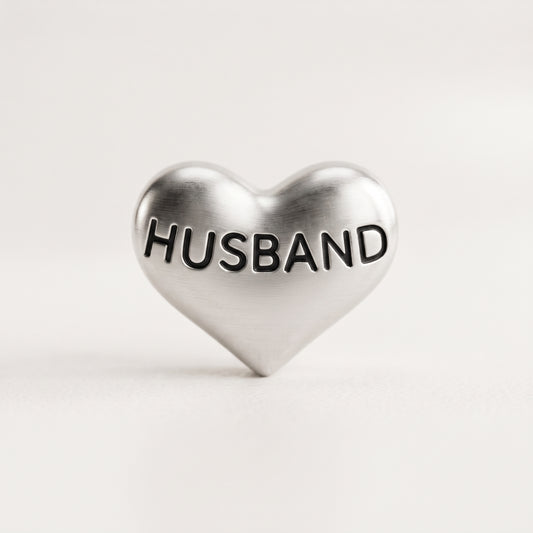 charm - coração "esposo"