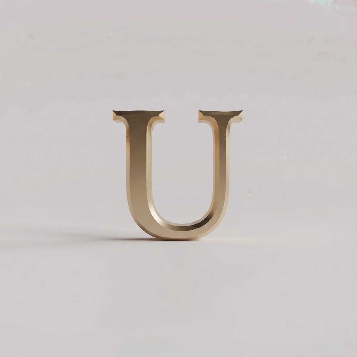 Charms - letras douradas lisas
