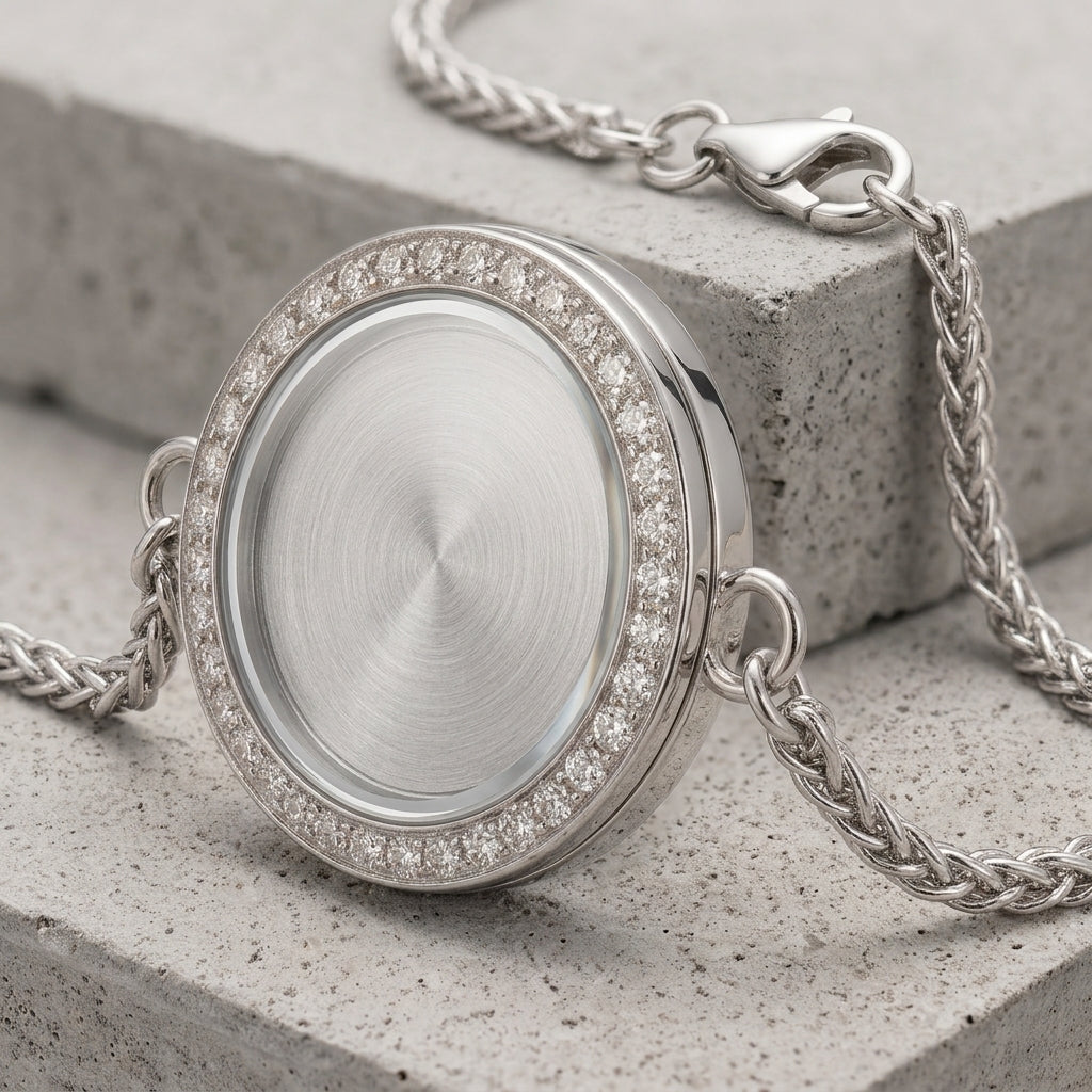 Pulsera Plata c\brillo