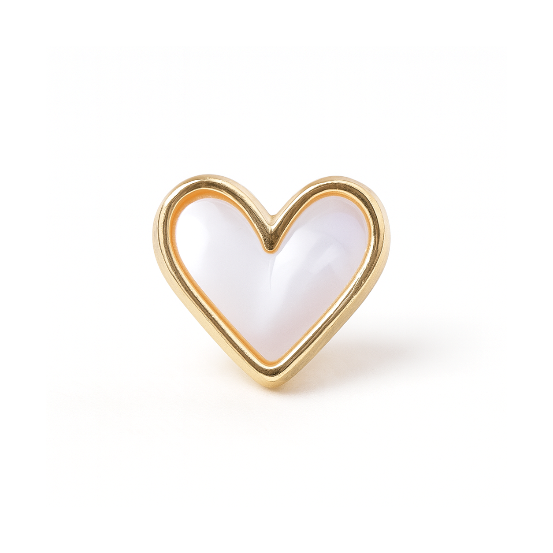 charm - coração dourado