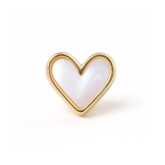 charm - coração dourado