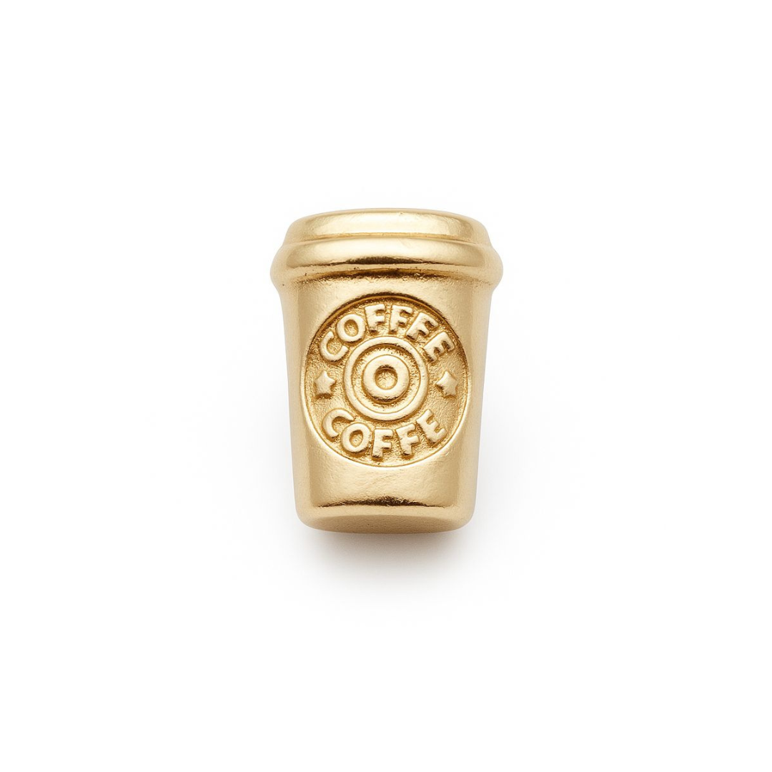 Charm - Copo Café Dourado