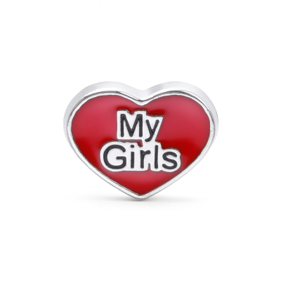 Charm - Coração "my girls"