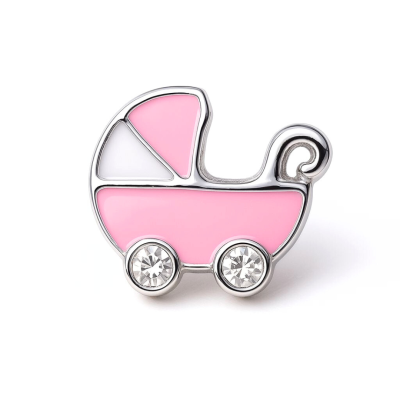 Charm - Carrinho de bebé rosa