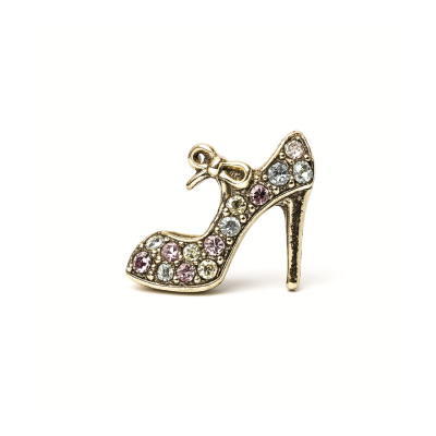charm - salto alto dourado