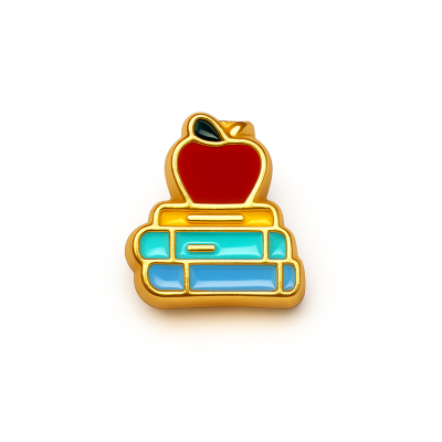Charm - livros e maçã