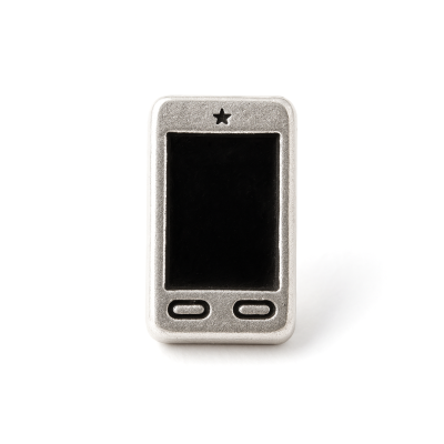 Charm - Celular Plateado