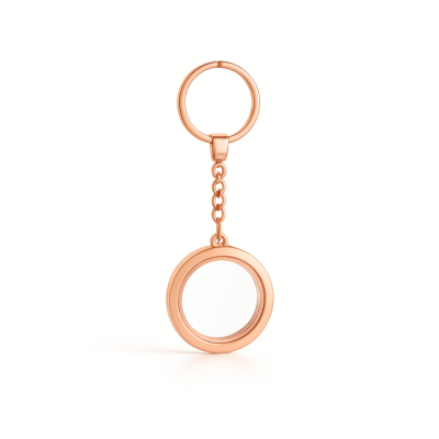Chaveiro Medalhão Rosé