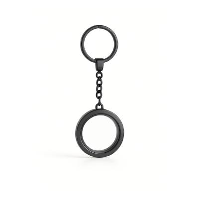 Chaveiro Medalhão Preto
