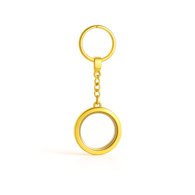 Chaveiro Medalhão Dourado