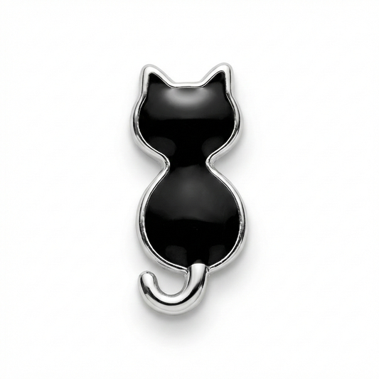 Charm - Gato de Espaldas Negro