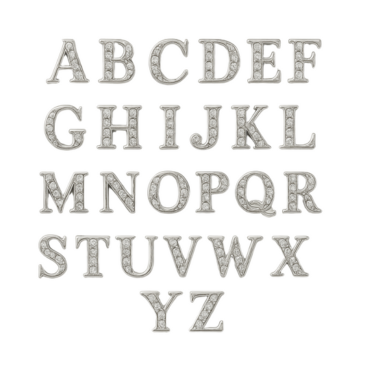 Charm - Letras Plata C/BRILLO