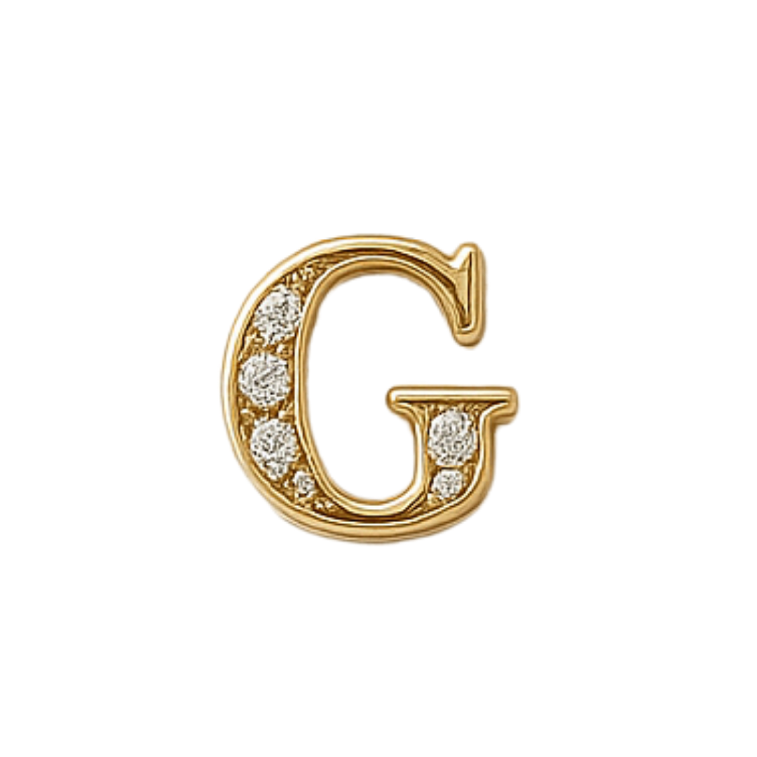 Charm - Letras Doradas c/brillo