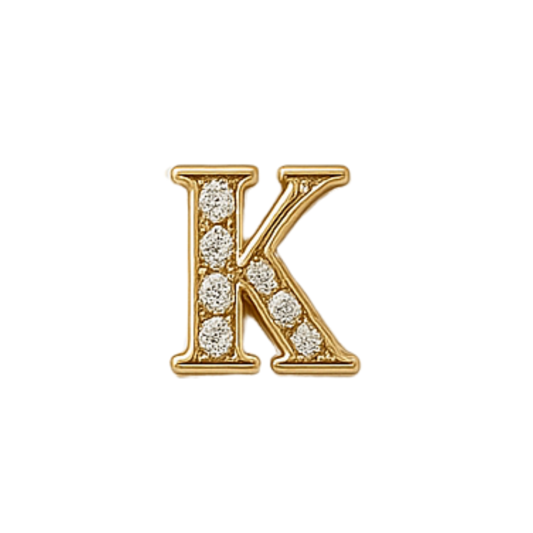 Charm - Letras Doradas c/brillo