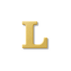 Charms - letras douradas lisas