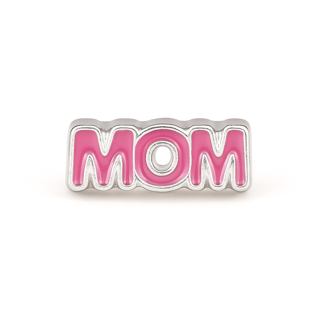 Charm - MOM (mãe) rosa