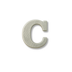 Charm - letras PRATA LISAS