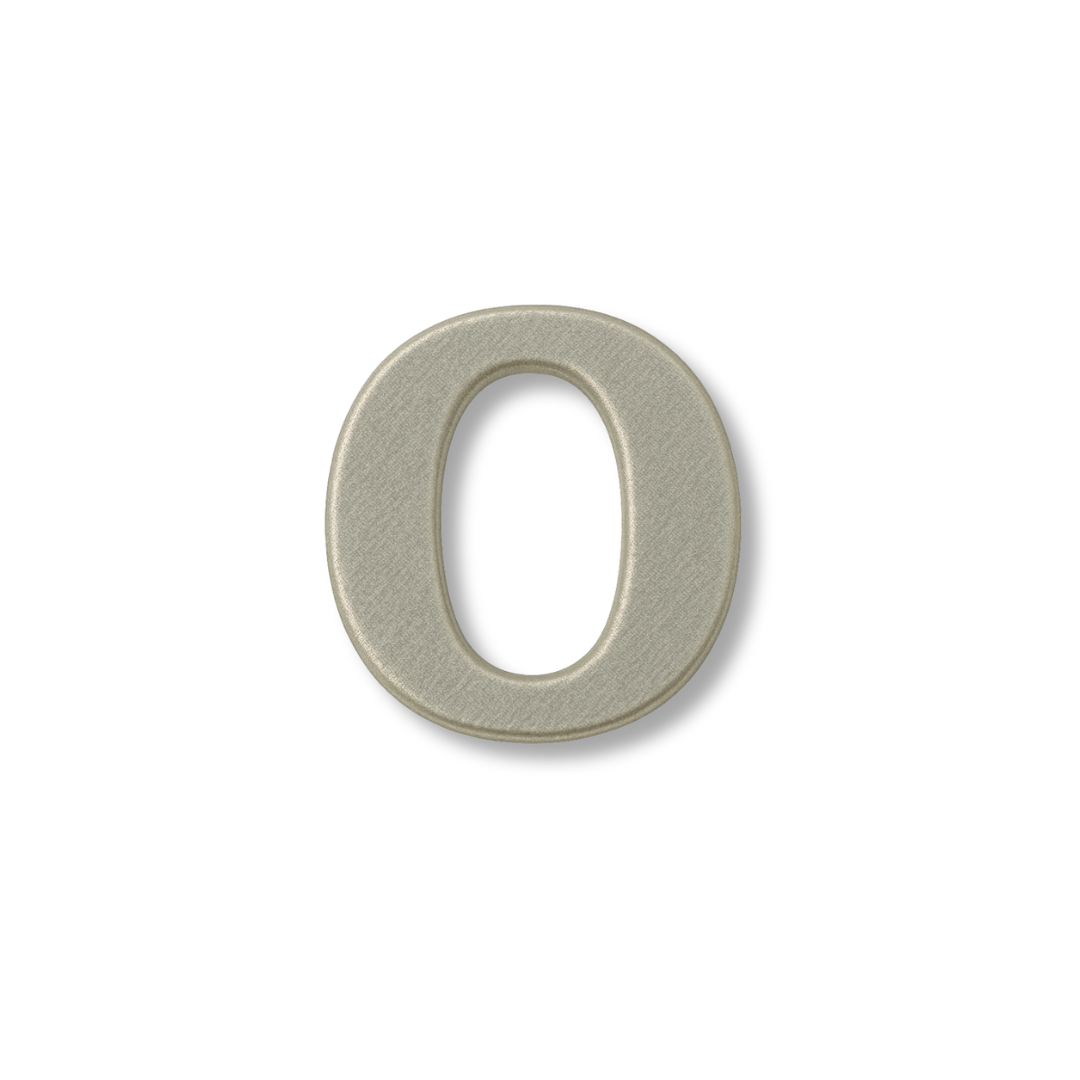 Charm - letras PLATA LISAS