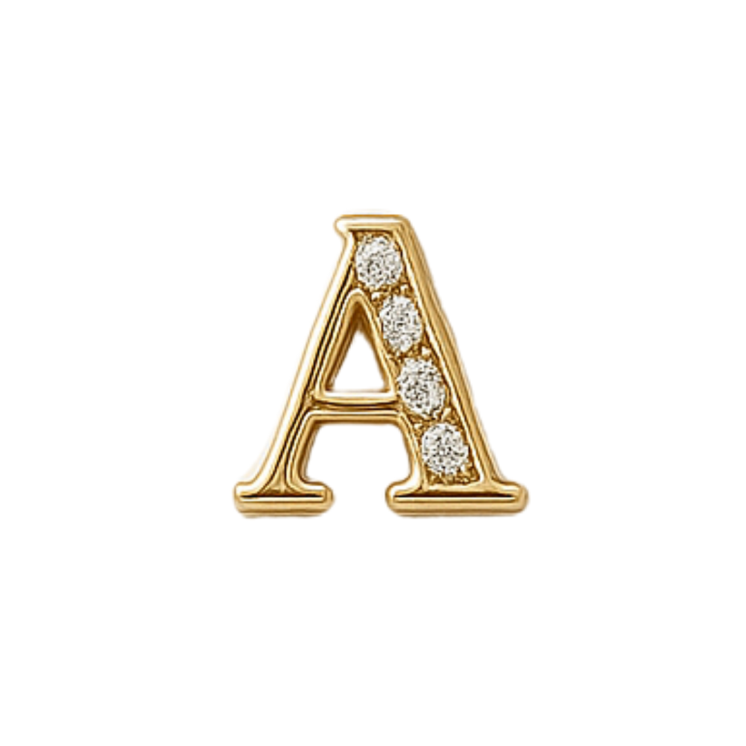 Charm - Letras Doradas c/brillo
