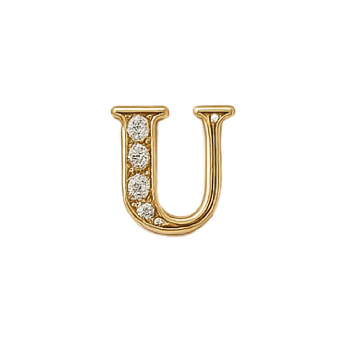 Charm - Letras Doradas c/brillo