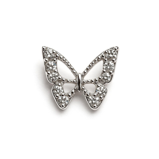charm - mariposa plata