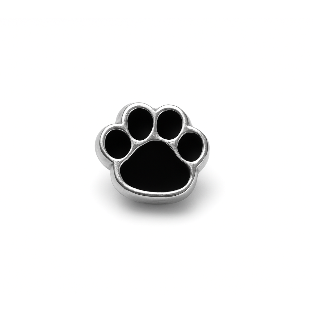 CHARM - PATA DE CÃO Prata